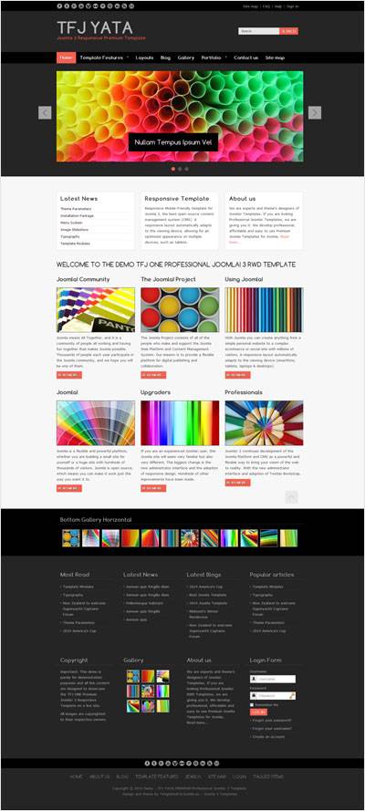 TFJ Yata Premium Joomla 3 Responsive Template